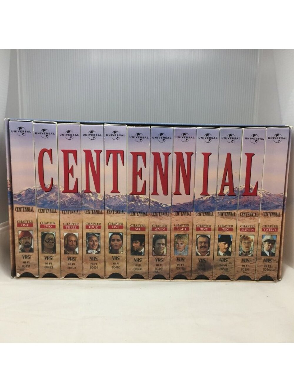 James A. Micheners Centennial VHS Set Chapters 1-12 Historical Drama Universal